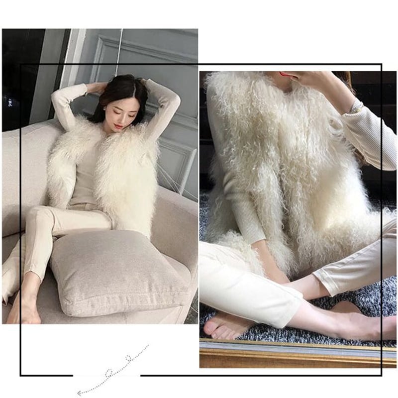 Curensology シャギーファーベスト Curensology】セール購入品｜［ファーベスト］をいつもの冬服に一点