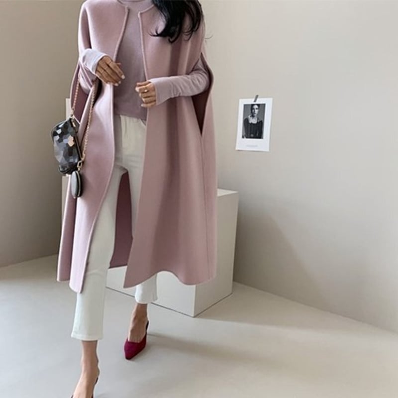 極美品 ELLIE ポンチョ ケープコートロング 楽天市場】ロングケープ