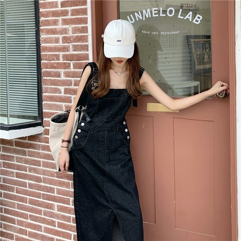 S-4XL】デニムサスペンダースカート サロペット デニム S-4XL】デニムサスペンダースカート サロペット デニム