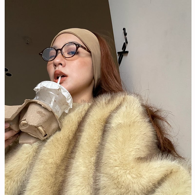 ノーカラーファージャケットコート Discoat ブルゾン アウター 「WEB限定」ノーカラーファー