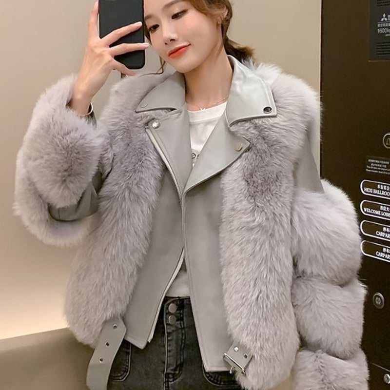 armure フォックスファー ライダース ジャケット リアルファー 【公式