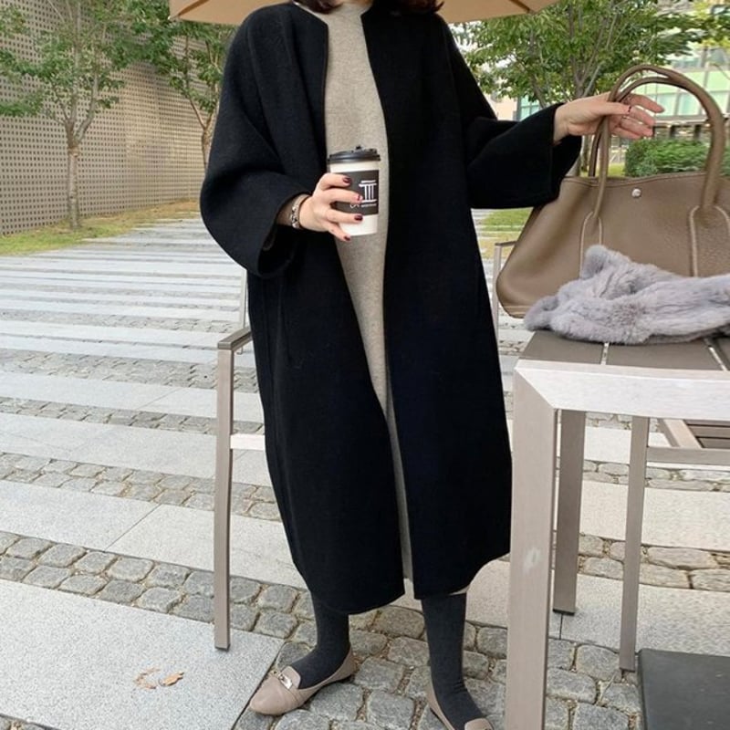 ノーカラーコート ウールコート コート ジャケット アウター ノーカラーコート ウールコート コート ジャケット アウター