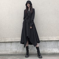 不規則シャツワンピース シャツワンピース メッシュスカート ワンピース スカート モード系. ブラックコーデ おしゃれ レディース a3799