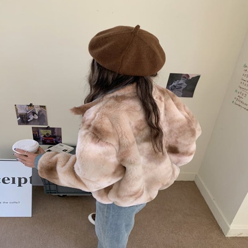 日本未発売】フェイクファーコート ファーコート レディース 秋 冬  