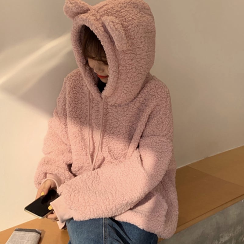 もこもこアウター オーバーサイズ 秋冬 お出かけ デートにぴったり アウター e2d3a4eb5f94ae20993c4b7ab08acb