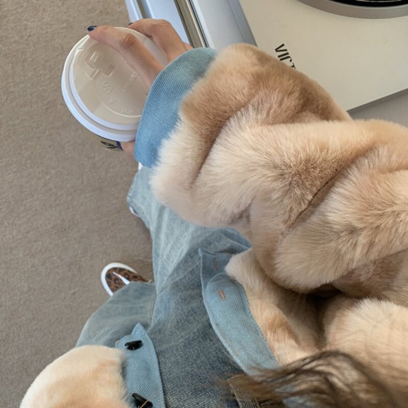 日本未発売】フェイクファーコート ファーコート レディース 秋 冬  