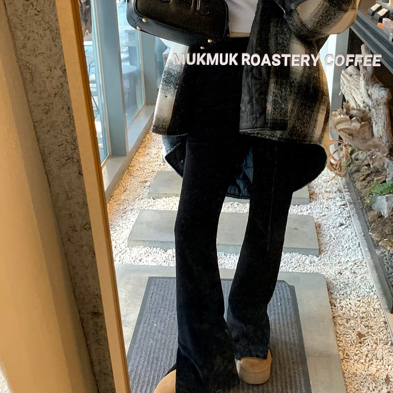 ベルベットフレアパンツ ワイドパンツ ベロア. ベルベット フレア