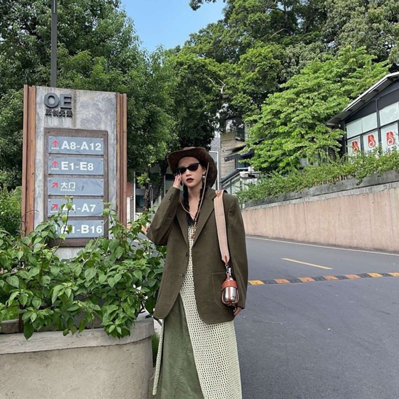 B6652■美品■ベイジ オープンフロントネック ノースリーブ ワンピース 6 美品✨タダシショージ レース ノースリーブ ドレス ワンピース