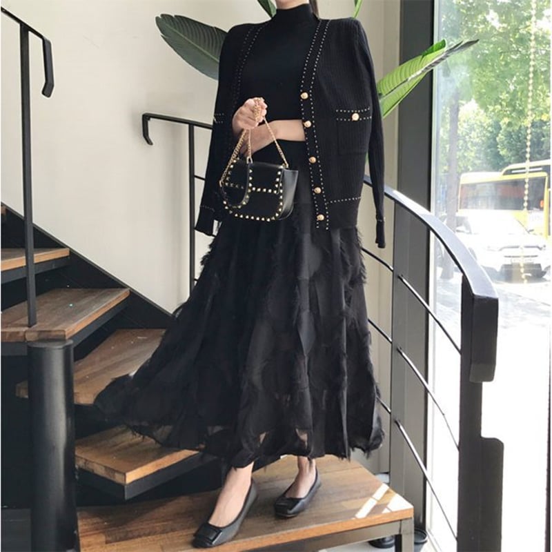 2点まとめてのみ　theredthread 即完♡ インナーセット　スカート THEREDTHREAD / ザレッドスレッド】S w skirt thread