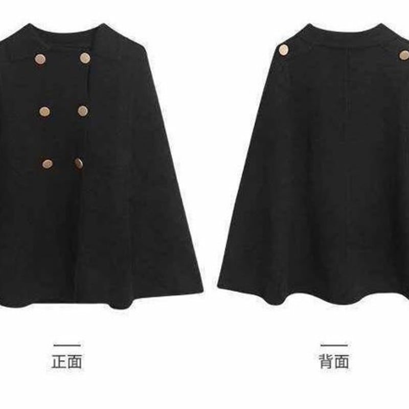 グレースクラス レディース Sサイズ ケープ コート ポンチョ 金ボタン レア グレースクラス レディース Sサイズ ケープ コート ポンチョ 金