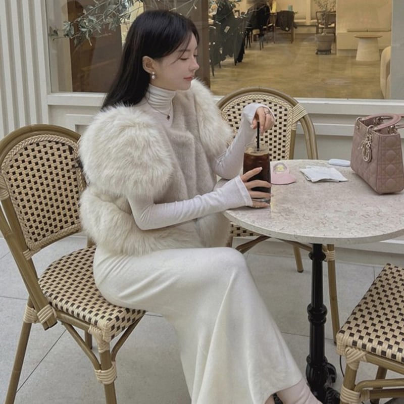 半袖 ファーコート エコファー ファーコート. ジャケット コート 