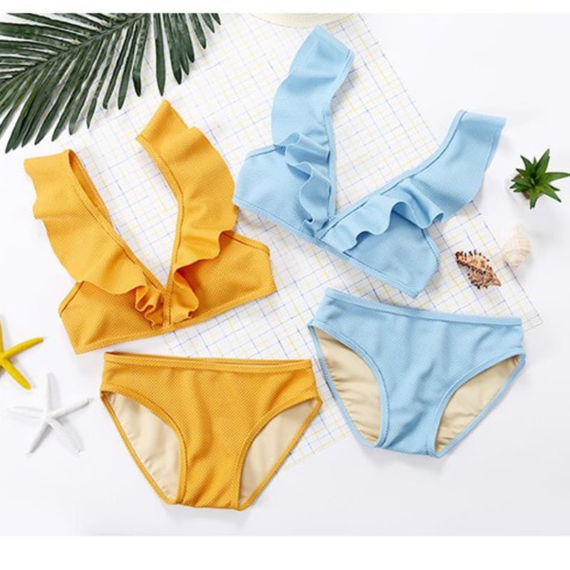 フリルセパレート水着 スイムウェア 体系カバー水着 セパレート フリル