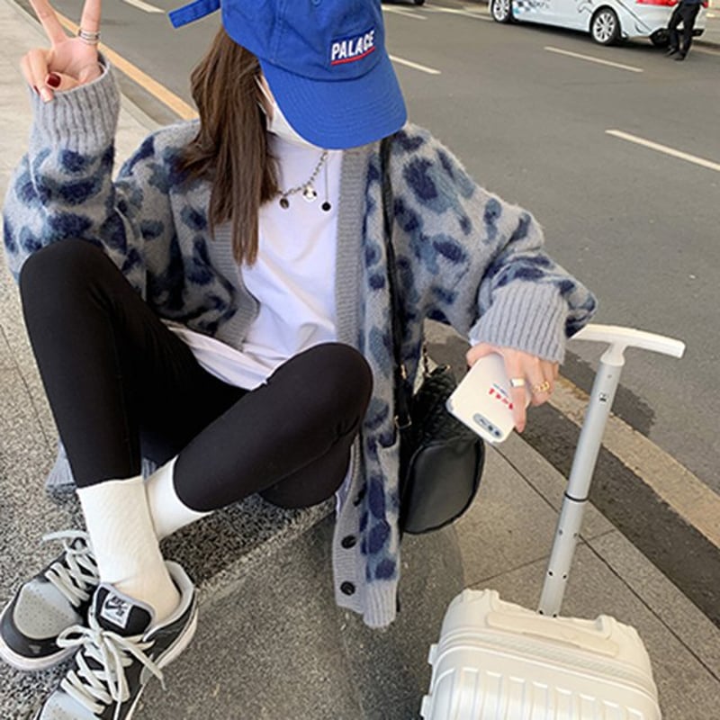 パーリーゲイツ　アウター　カーディガン　セーター　　ヒョウ柄　豹柄　ひょう柄 パーリーゲイツ アウター カーディガン セーター ヒョウ柄 豹柄