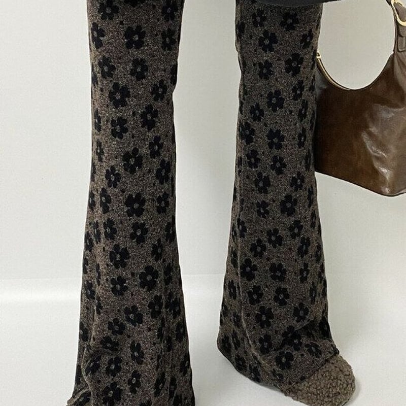 Ed Hardy フレアパンツ 黒 花柄、新品 ZARA ザラ ワイドパンツ フレアパンツ ガウチョパンツ