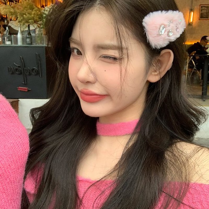 大人気2点SET】ファーヘアクリップ トレンド ヘアピン. ヘアー