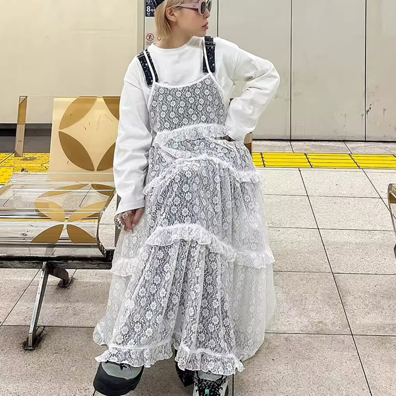 未使用！ リズリサ 花柄レースキャミワンピース ホワイト 未使用！ リズリサ 花柄レースキャミワンピース ホワイト liz