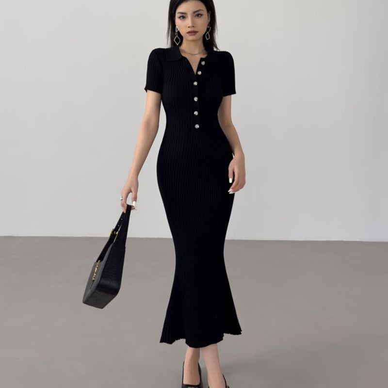 【美品】ミューズ ドゥーズィエムクラス ロングワンピース リブニット 半袖 人気 楽天市場】半袖リブニットロングワンピース 半袖ワンピース リブ