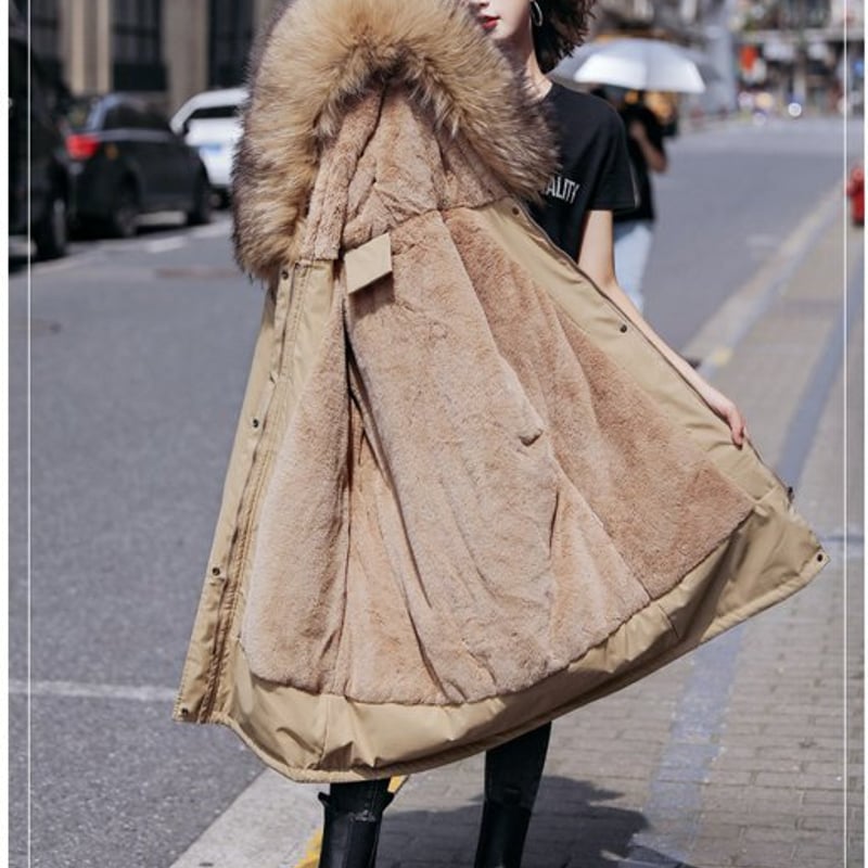 裏ファー メンズ フード付き アウター ファー付き フェイクファー 厚手