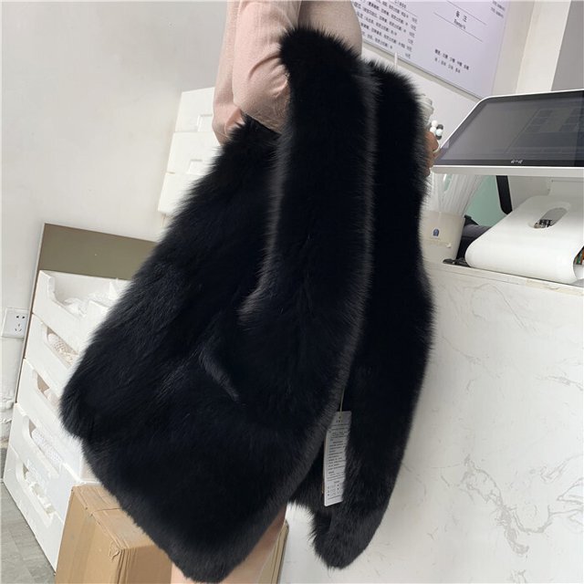 大人気】ファーベスト レディース 毛皮ベスト ゴージャスファーベスト