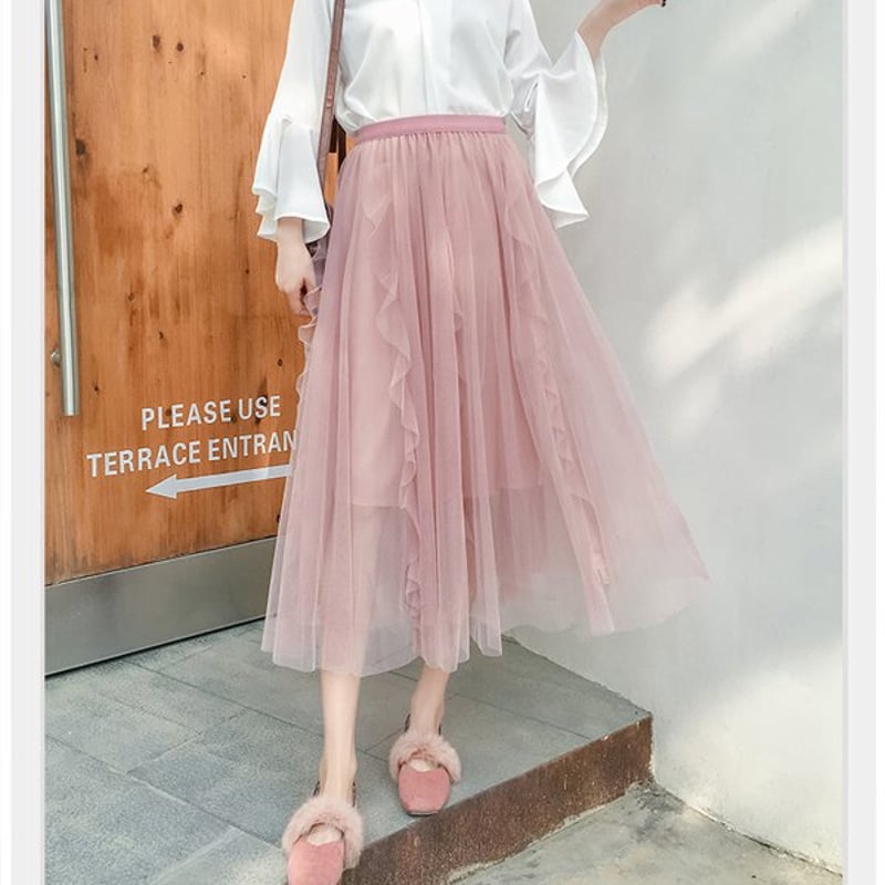 STUDIOUS ベージュ フレアスカート ウエストリボン付き STUDIOUS ベージュ フレアスカート ウエストリボン付き STUDIOUS