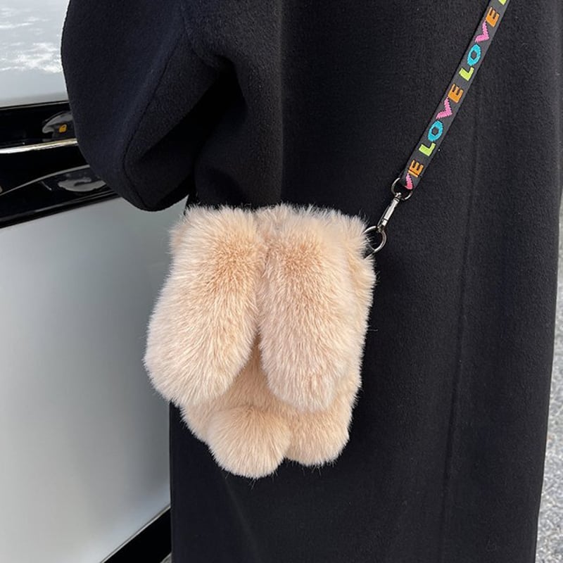 うさぎ型 ミニバッグ ファーバッグ ショルダーバッグ バッグ bag うさぎ型 ミニバッグ ファーバッグ ショルダーバッグ バッグ bag