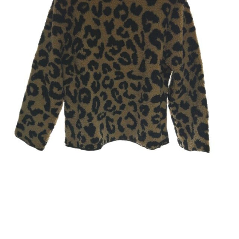 即納】レディース レオパード ヒョウ柄 ボアジャケット もこもこ 防寒