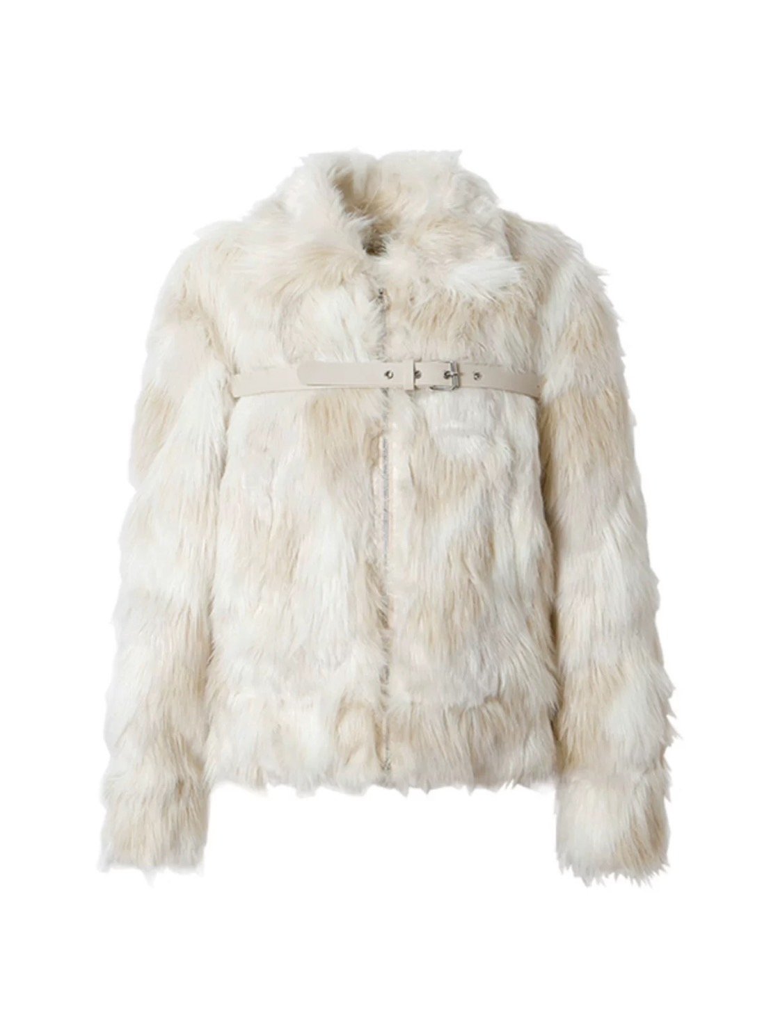 ファーコート エコファー ベルト レディース フェイクファージャケット