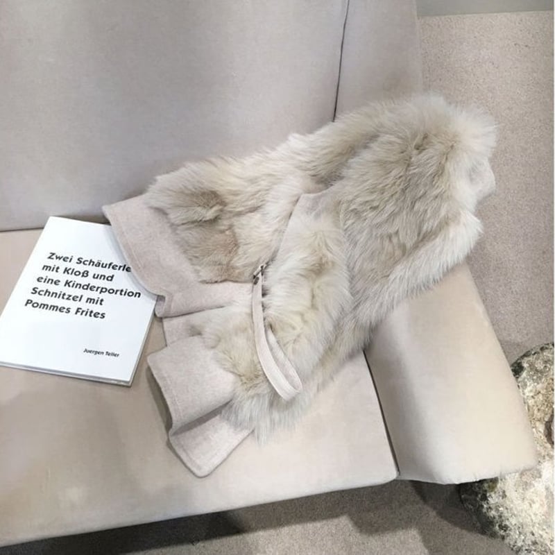 エコファーベスト ドッキング ファーベスト ファー ベスト ジレ