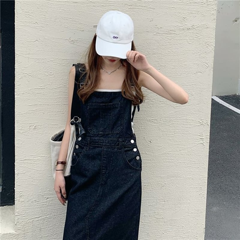 S-4XL】デニムサスペンダースカート サロペット デニム S-4XL】デニムサスペンダースカート サロペット デニム