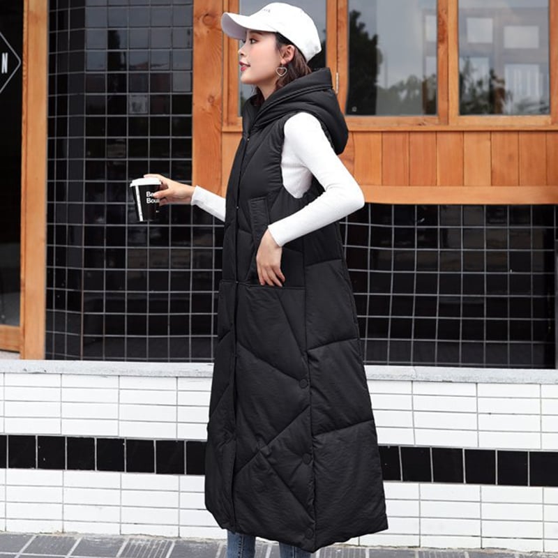 [CASTELBAJAC] ボア ロングベスト ダウン フードベスト モコモコ ロングダウンベスト ダウン ベスト ロング レディース モコモコ