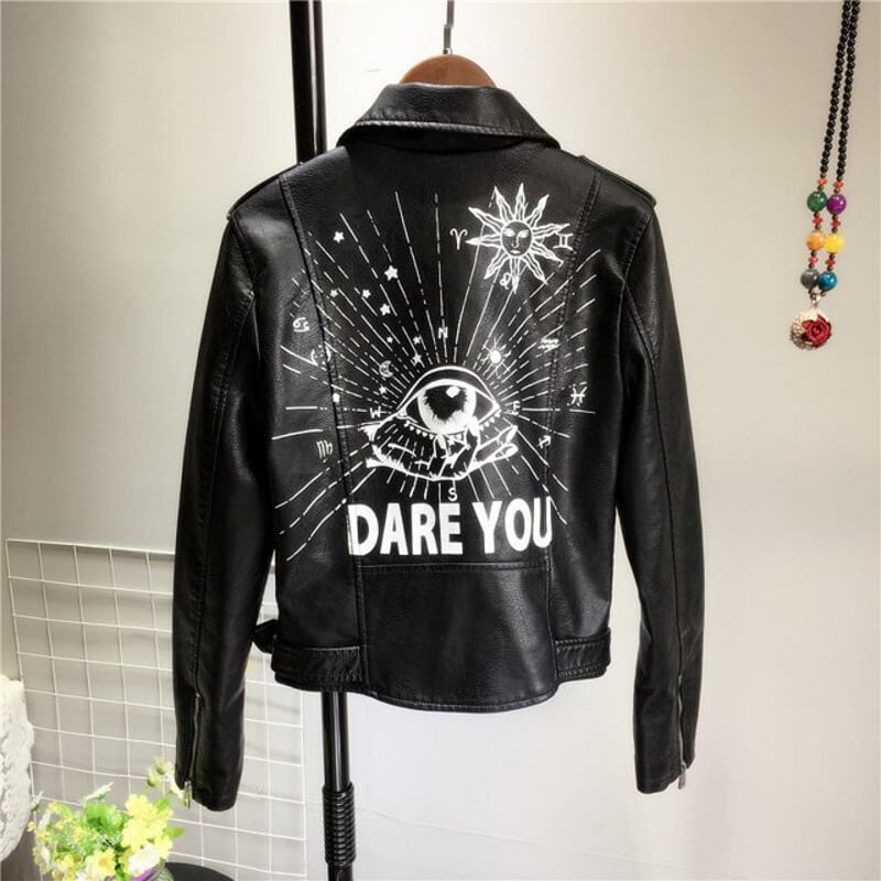 アートライダースジャケット レザージャケット PUレザー