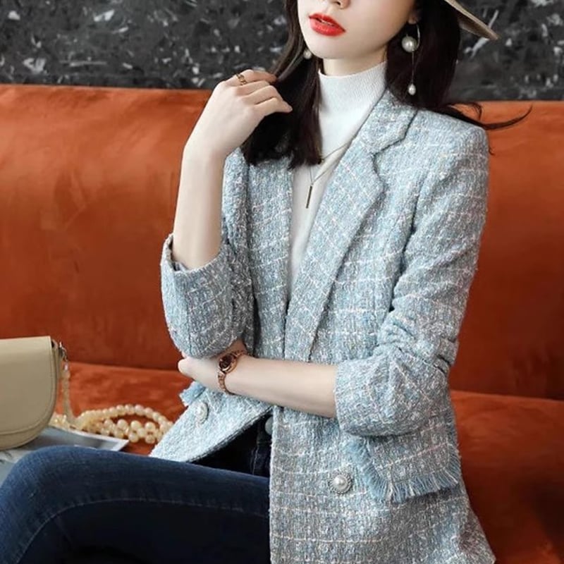 J7423 美品 タリアトーレ チェック柄ツイードジャケット ブラウン 50 J7423 美品 タリアトーレ チェック柄ツイードジャケット ブラウン 50