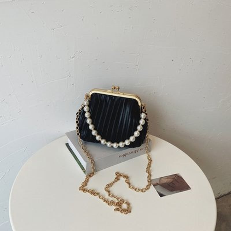 がま口ハンドバッグ パールチェーンショルダーバッグ ショルダー がま口ハンドバッグ パールチェーンショルダーバッグ ショルダー