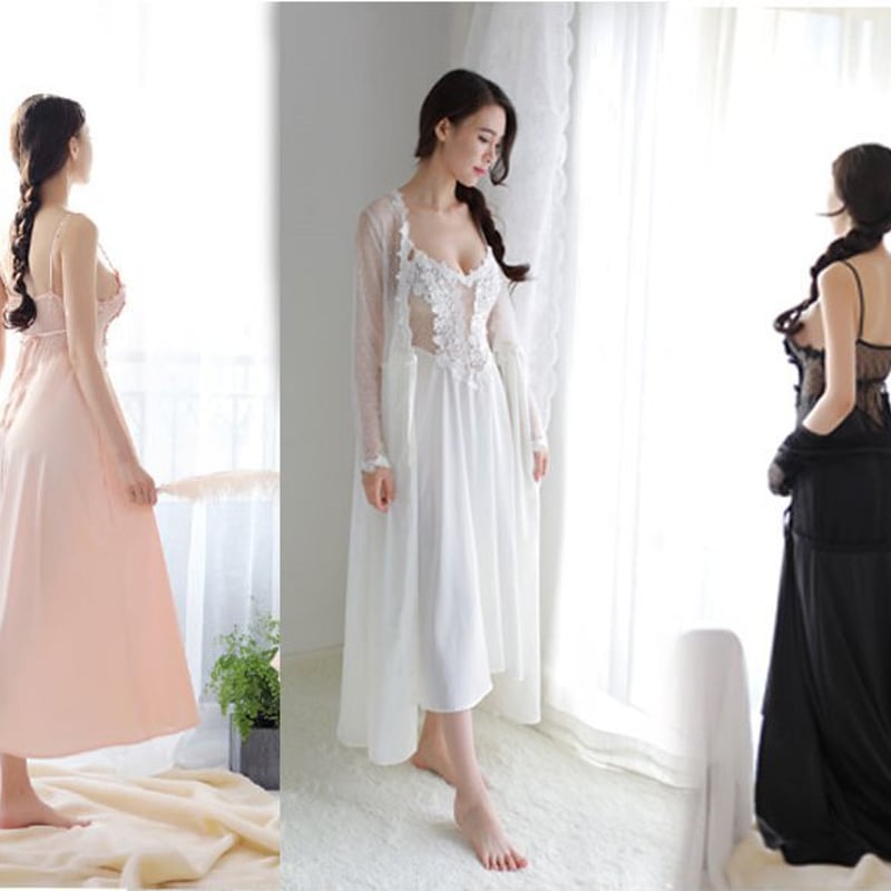 超セクシー.白 キャミソール.ワンピース.豪華.刺繍.美胸