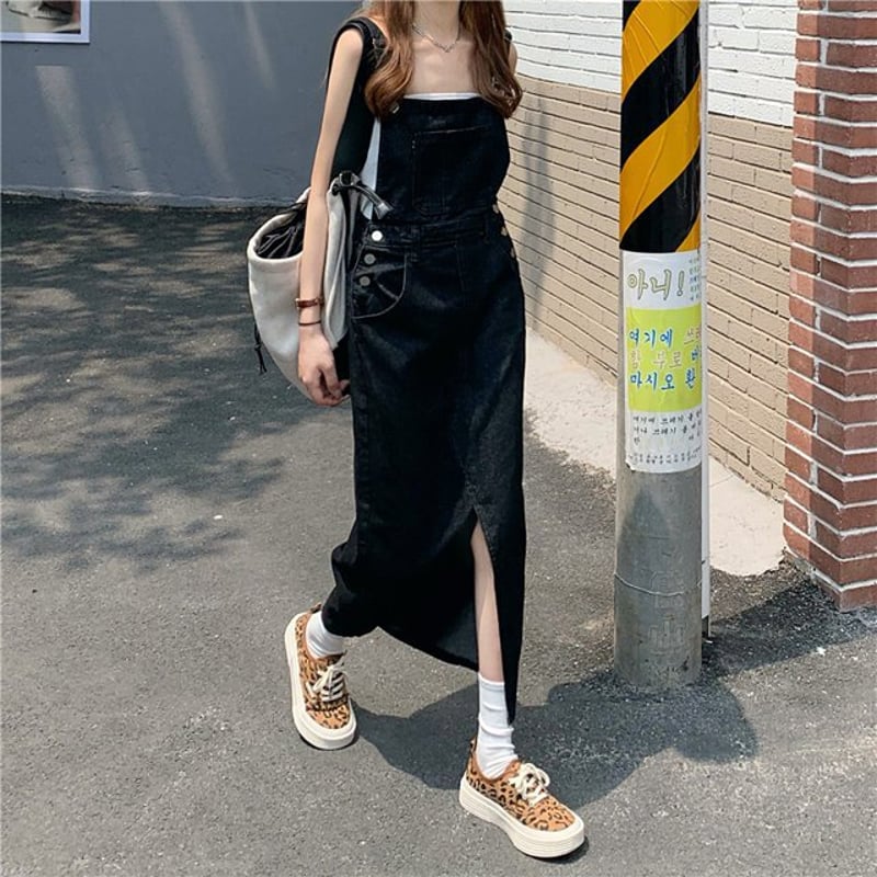 S-4XL】デニムサスペンダースカート サロペット デニム S-4XL】デニムサスペンダースカート サロペット デニム