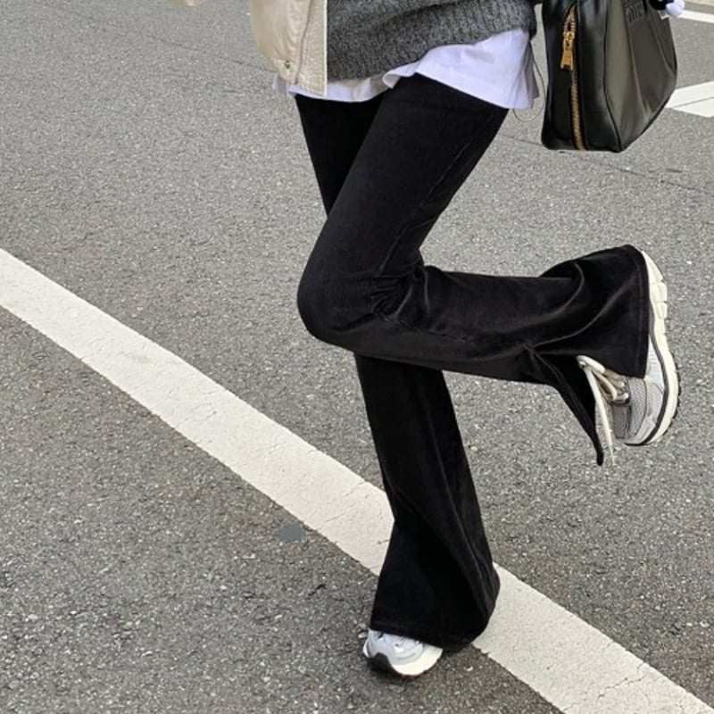 90~00s kapital ベルベットフレアパンツ　ブラックベロア　ドメブラ 90~00s kapital ベルベットフレアパンツ ブラックベロア ドメブラ