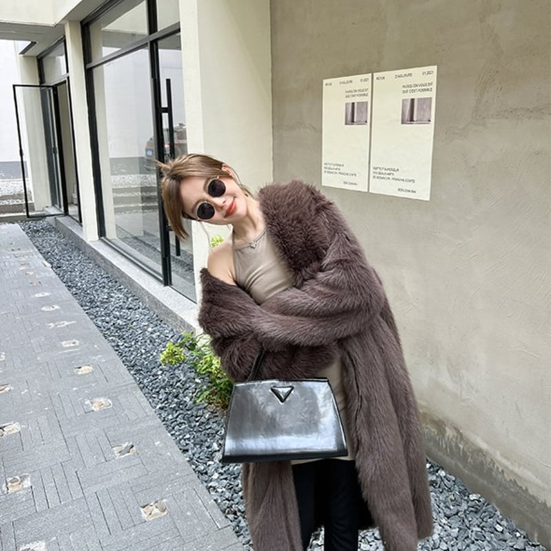 フェイクファーコート ミドルコート ロングコート ファーコート