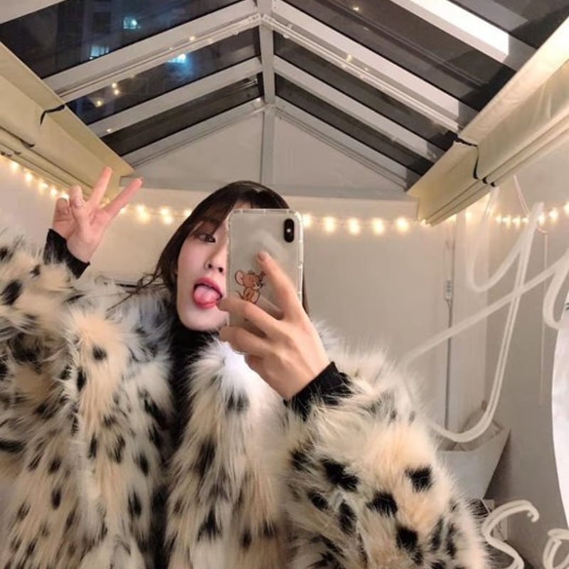 レオパード フェイクファーコート フェイクファージャケット