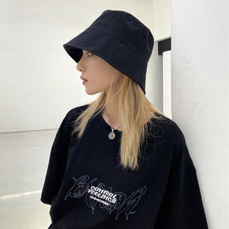 タグ付きバケットハット バケットハット ネオン タグ ロゴ バケット