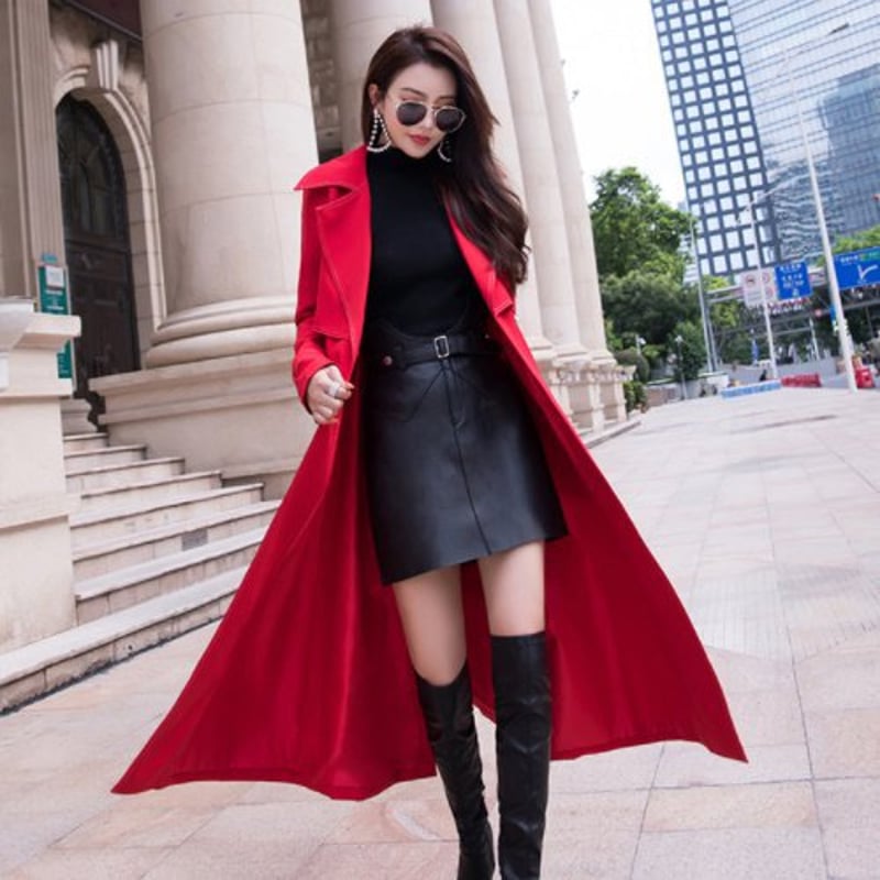 ロングトレンチコート ロングコート 2カラー A2113 | selectshopebell