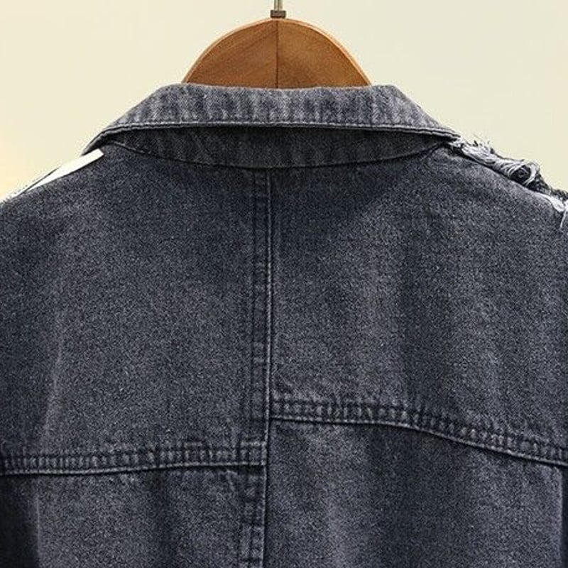 ♡Mさま♡ JEANS デニムジャケット○最終お値下げ価格○ 楽天市場】ロゴパッチデニムジャケット デニムジャケット