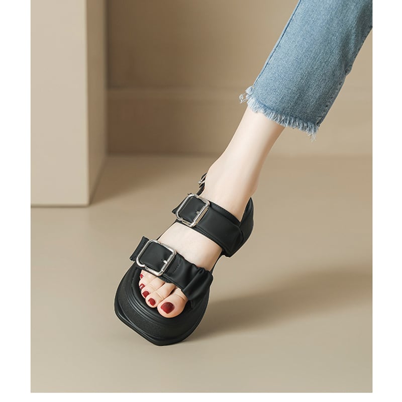 サンダル ダブルベルト　EUR37　（77g） チチカカ（チチカカ）の「ダブルベルトサンダル（サンダル