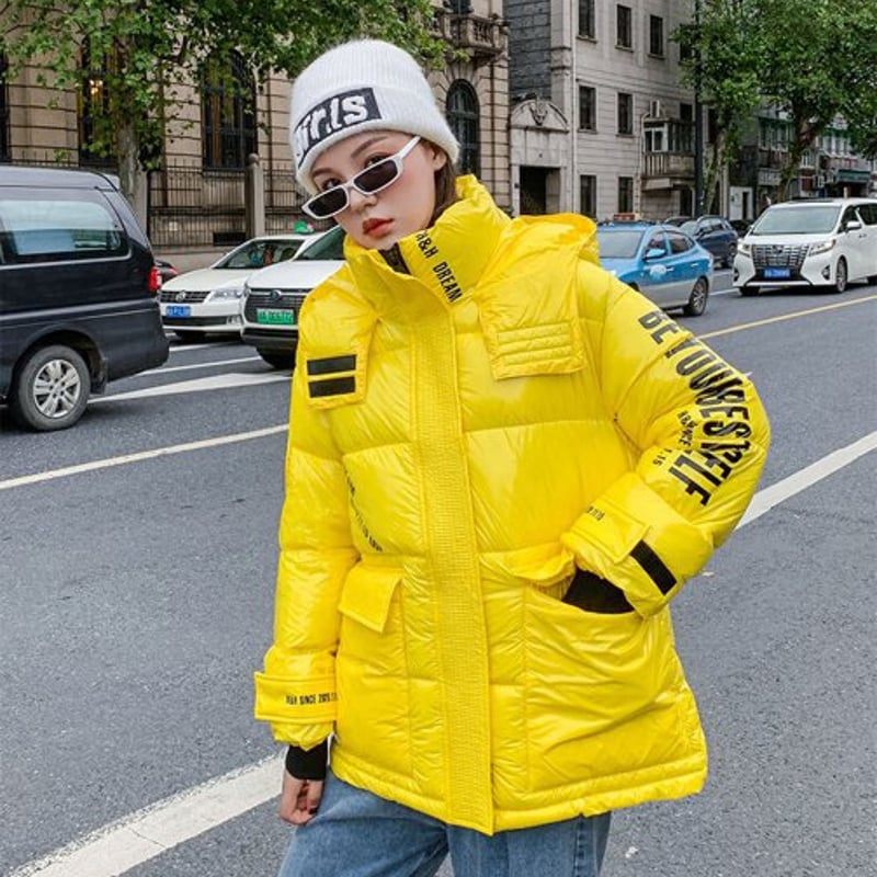 カラフル ダウンジャケット ダウンコート コットンコート 厚手