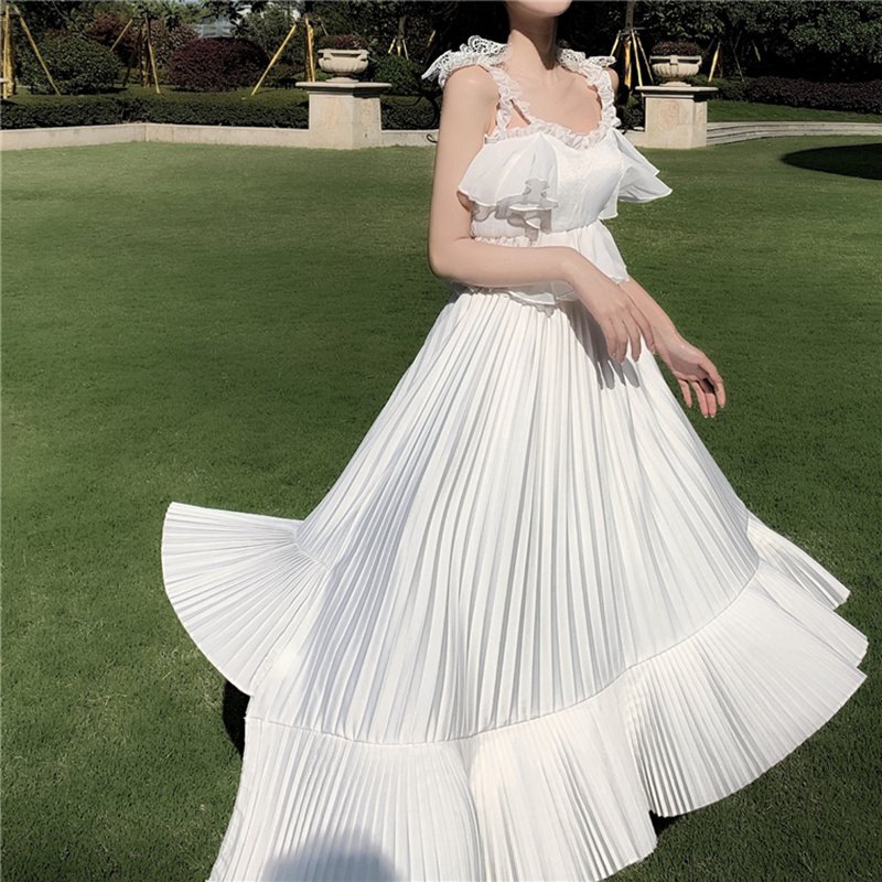 セットアップ】 フリル キャミソール＋ロングスカート A3287