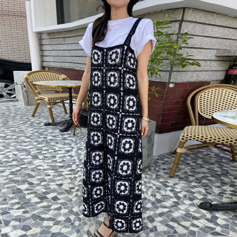 ZARA クロシェ編みフラワーワンピース　s クロシェ編みニットワンピース ニットワンピース クロシェ編み