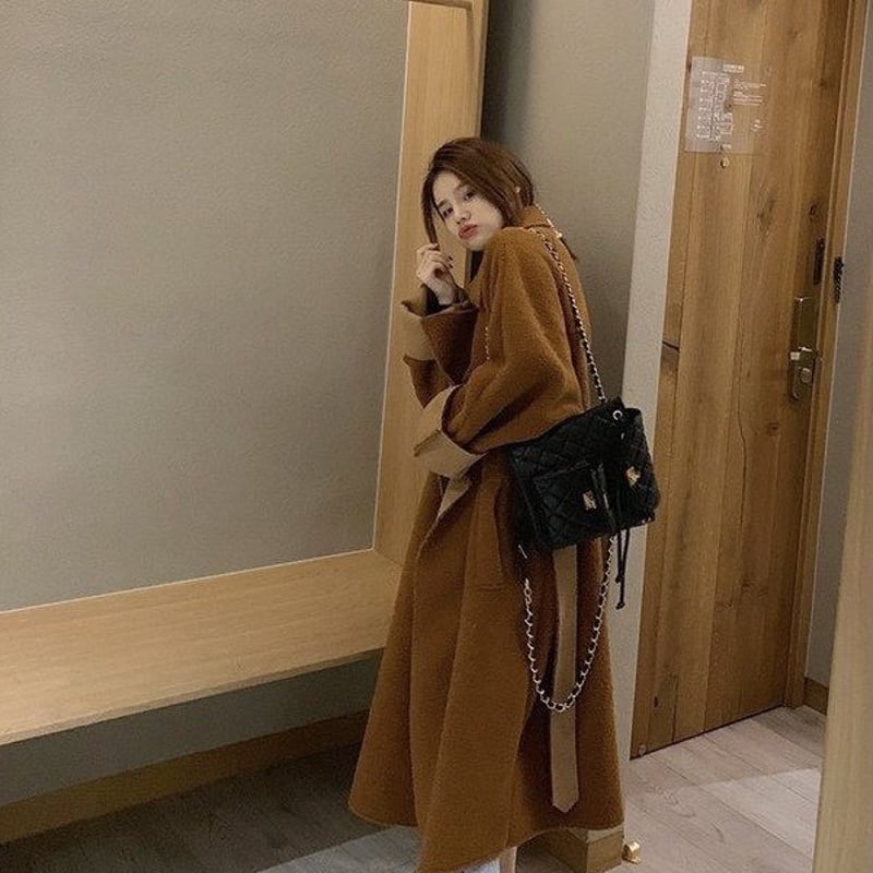 ラムウールコート ボアコート レディース ジャケット コート ロング丈