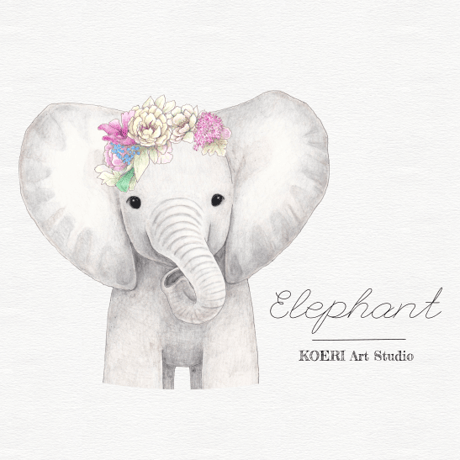 イラスト素材・Elephant ぞう