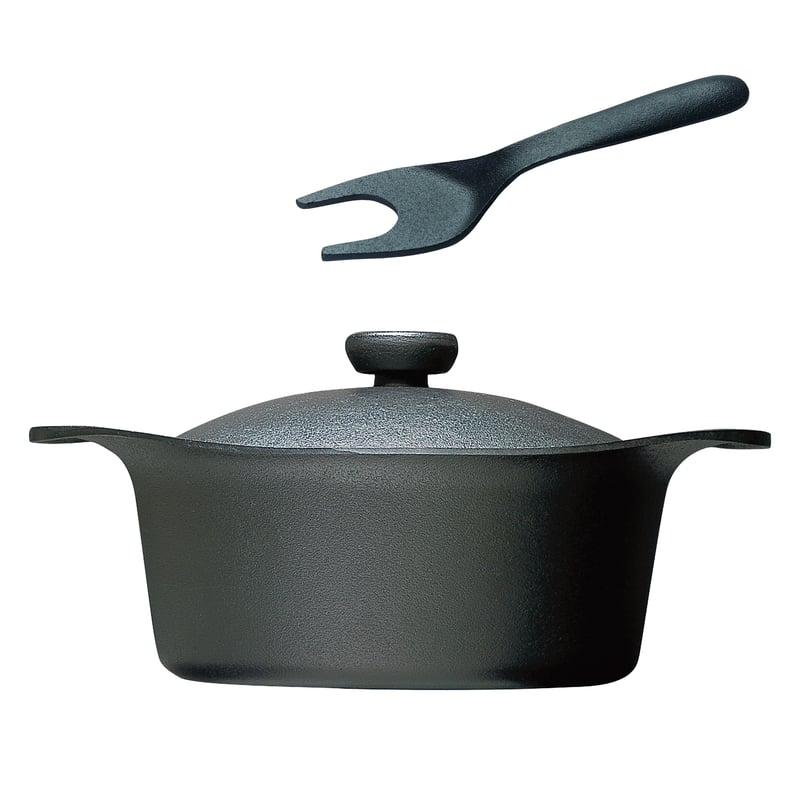 鉄鍋 鉄鍋深型／鉄蓋・ハンドル付き | Yanagi-Shop