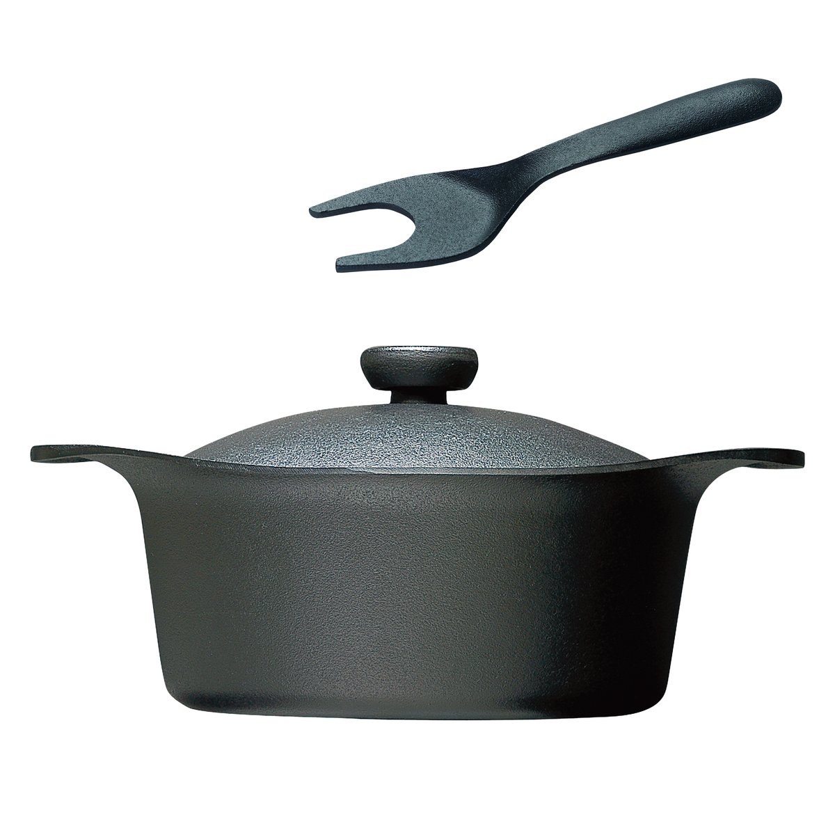 鉄鍋深型／鉄蓋・ハンドル付き | Yanagi-Shop