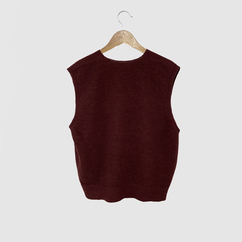 美品　ヴェリテクール　ウール　ベスト　ベージュ　縮絨 美品 ヴェリテクール ウール ベスト ベージュ 縮絨 美品